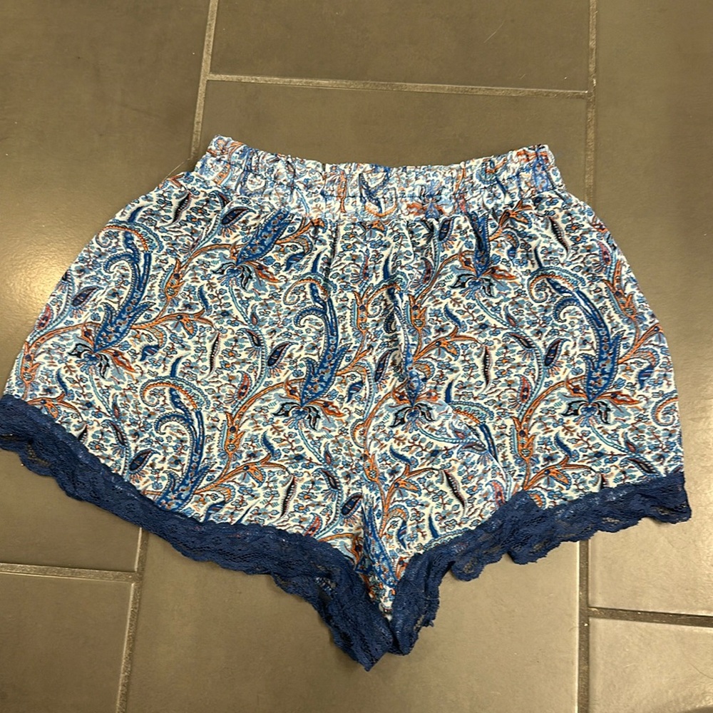 Lush Blue Design Shorts